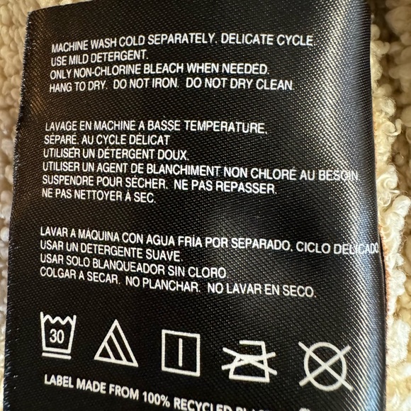 Anthropologie x Bernardo-  Chocolate Moto Jacket with faux fur lining.Size L - Picture 7 of 11